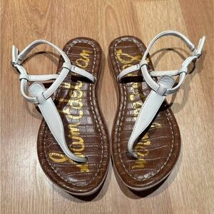 Sam Edelman White Leather Sandals Girls Size 2